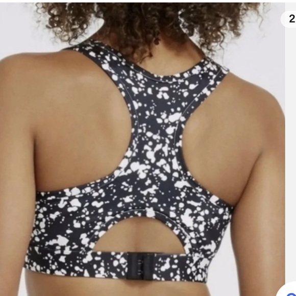Fabletics Sylvia Sports Bra Black And White Size XXS NWT - Picture 2 of 11